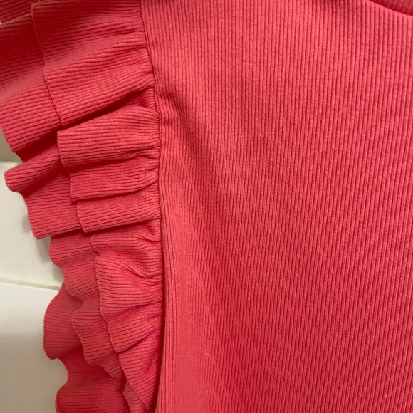 Zara ruffle top! Peach color. - Picture 3 of 3